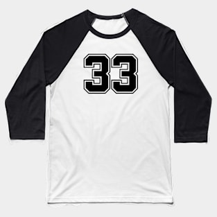 33 Number Baseball T-Shirt